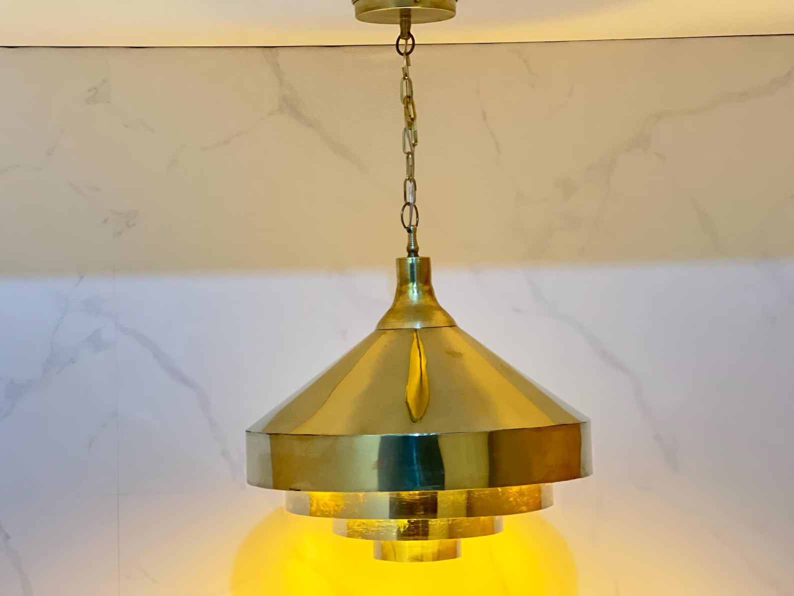 Vintage Inspired Gold Ceiling Lamp