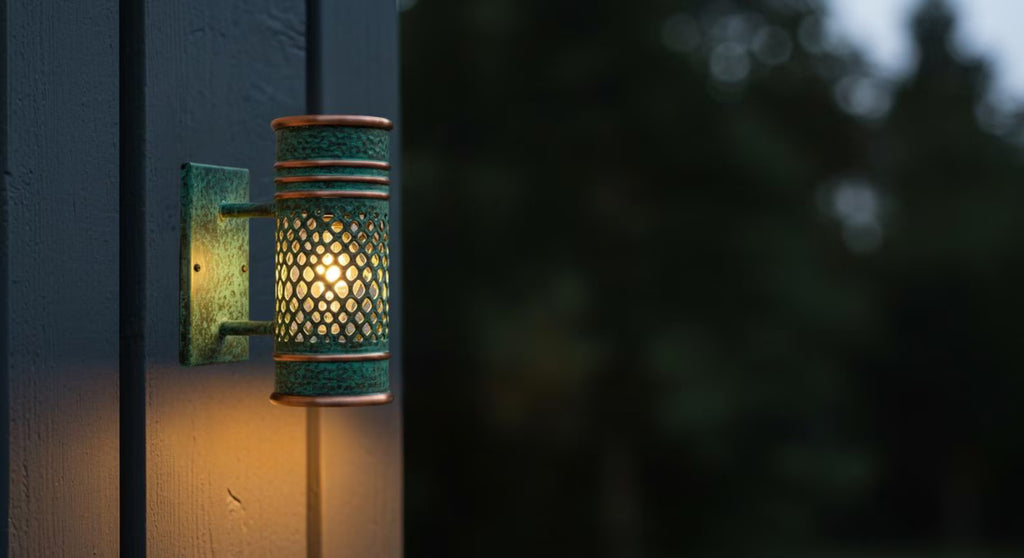 Lampe murale industrielle rustique