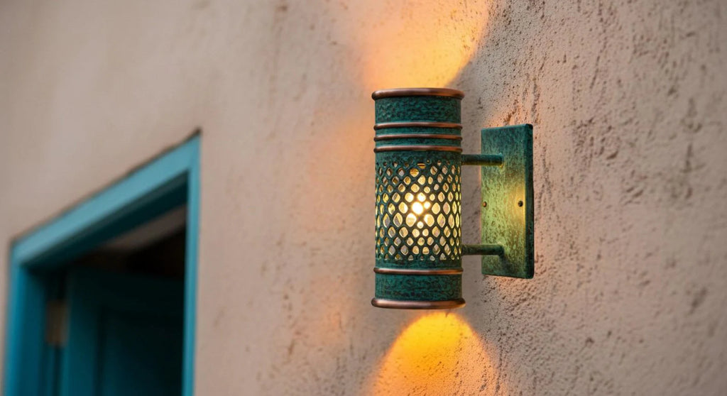 Lampe murale industrielle rustique