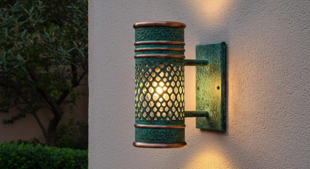 Lampe murale industrielle rustique