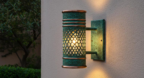 Lampe murale industrielle rustique