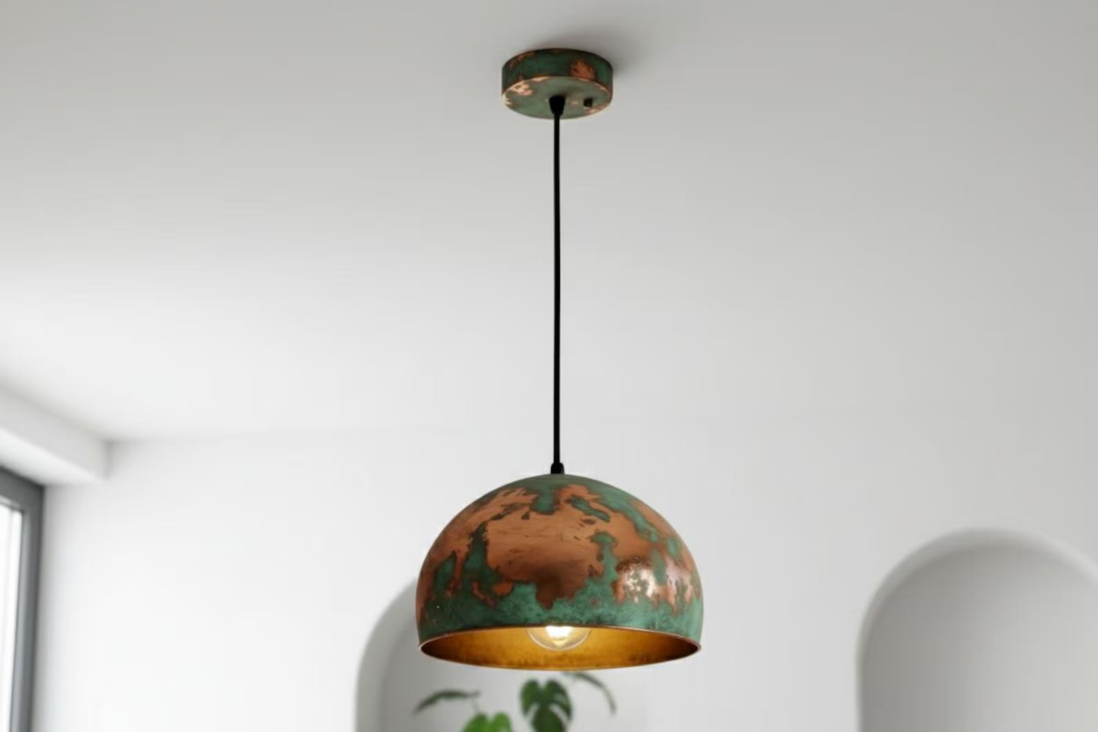 Handcrafted Hammered Ceiling Lamp